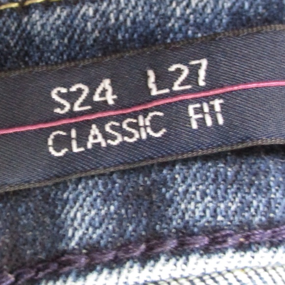 Vigoss Jeans Women's 24 Dark Wash Thompson Tomboy Classic Fit Stretch Denim - Picture 7 of 8